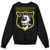 Five Nights At Freddy’s Security Freddy Badge Adult Black Crew Neck Long Sleeve Sweatshirt - 2 of 4