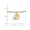 Black Bow Jewelry 14k Yellow Gold Plated Sterling Silver Tampa Bay Lightning NHL Anklet 9 Inch - 2 of 3