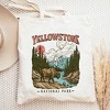 City Creek Prints Yellowstone National Park Buffalo Canvas Tote Bag - 15x16 - Natural - 2 of 2