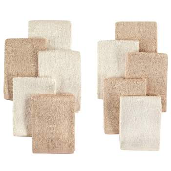 Little Treasure Baby Unisex Rayon from Bamboo Luxurious Washcloths, Cream Tan, One Size