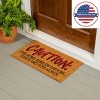 28" x 16" Nature Coir Mat, Caution - 2 of 4
