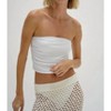 Women's HOLLY RIBBED STRAPLESS TOP - LNA - 3 of 3