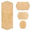 Waterford Collection Cotton Tufted Set of 4 Bath Rug Set - Home Weavers - 2 of 4
