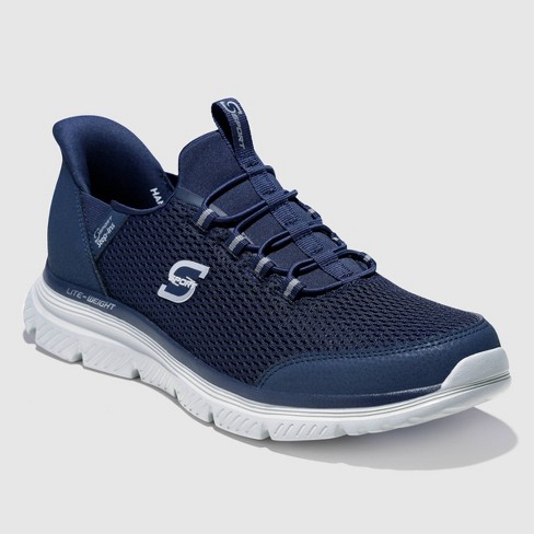 Navy blue skechers shoes hotsell