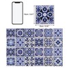Unique Bargains PVC Tile Stickers 5.91"x5.91" Black Blue 24 Pcs - 3 of 4