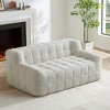 Modern Velvet Memory Foam Bean Bag Chair for Adults, No Assembly Required Floor Sofa for Living Room or Bedroom – The Pop Home - 2 of 4