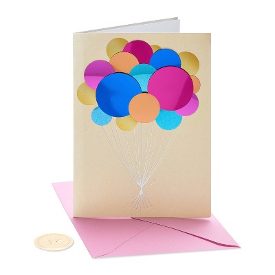 2ct Cards Glitter Balloons And Mountain Range - Papyrus : Target