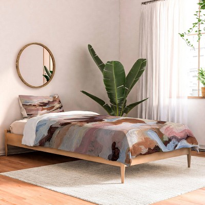Deny Designs Laura Fedorowicz Homebody Abstract Comforter and Pillow Sham Set Brown