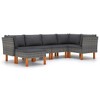 vidaXL Garden Lounge Set Grey - 2 of 4