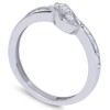 Pompeii3 1/6ct 3-Stone Diamond Promise Engagement Ring 14K White Gold - 2 of 4