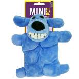 Multipet Mini Loofa Squeaker Mat Dog Toy - Blue - 6"