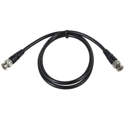 Monoprice Video Cable - 3 Feet - Black | BNC male to BNC male, RG59u, 75ohm Coaxial Cable