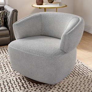 Vatros Barrel Chair Fully Assembled Swivel Accent Chair - 1 of 4