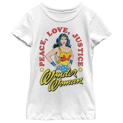 white wonder woman shirt