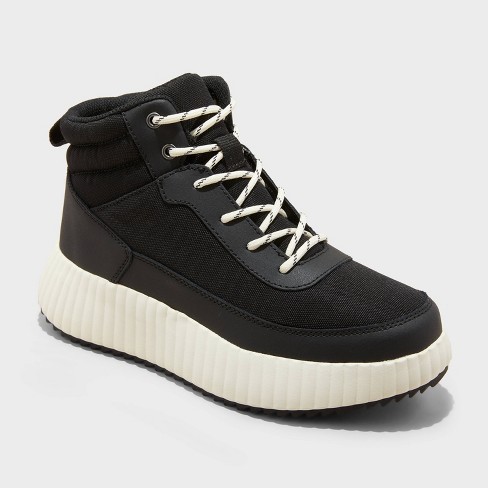 Women s Shyla Platform Hiker Boots Universal Thread Black 5 Target