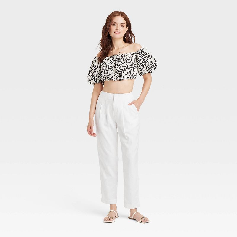 Women's Balloon Off the Shoulder Blouse - A New Day™, 5 of 8