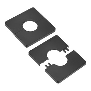 Unique Bargains Self-Adhesive Durable Multipurpose Easy Installation Escutcheon Plate 2 Pcs - 1 of 4