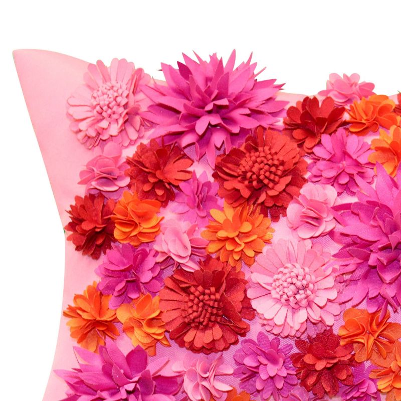 20" x 12" Floral Bouquet Dimensional Decorative Lumbar Patio Throw Pillow - Edie@Home, 5 of 7
