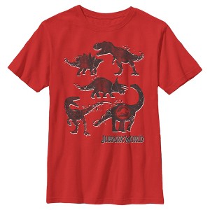 Boy's Jurassic World Dinosaurs Silhouettes T-Shirt - 1 of 4