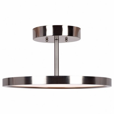 Access Lighting Sphere 1 - Light Semi-Flush Mount in  Brushed Steel