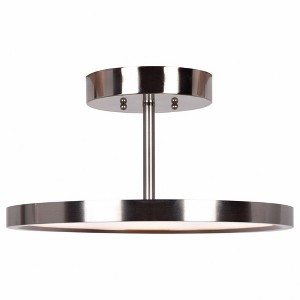 Access Lighting Sphere 1 - Light Semi-Flush Mount in  Brushed Steel - 1 of 1