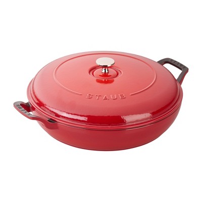 Technique Enameled Cast Iron 3-qt Scalloped Round Pot with Lid 