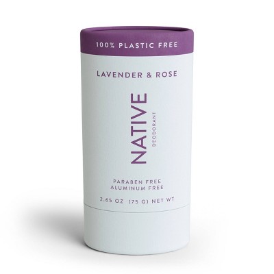 Native Plastic Free Lavender and Rose Deodorant - 2.65oz