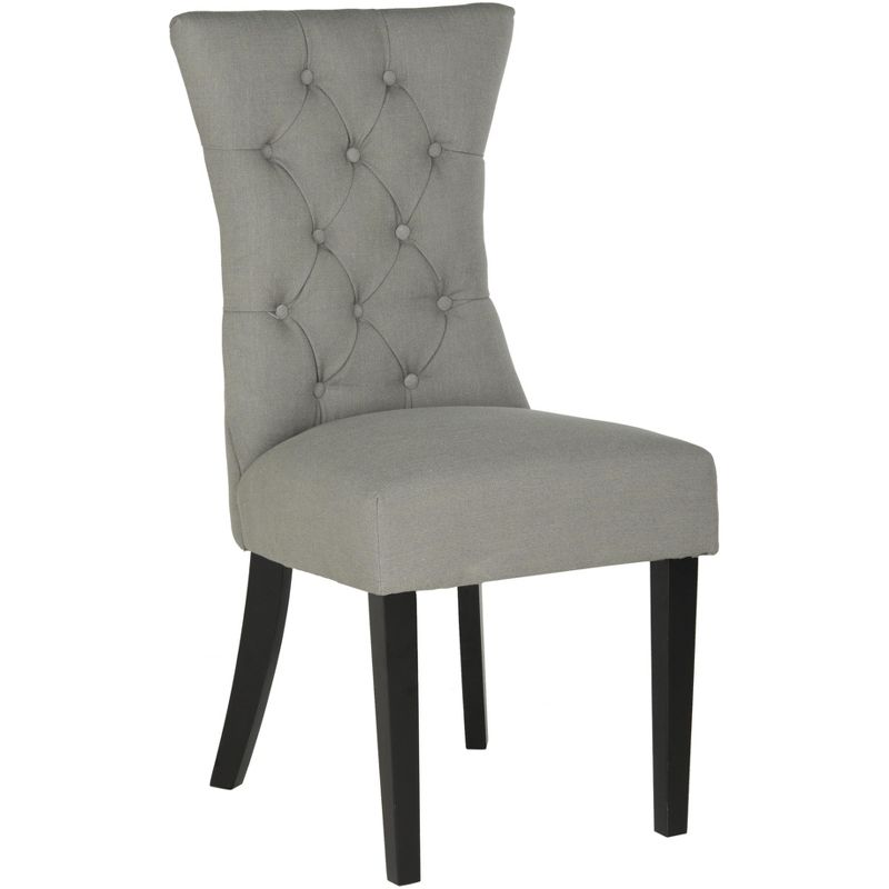Gretchen Tufted Side Chair (Set of 2) - Granite - Safavieh ., 3 of 8