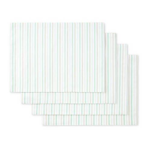 Martha Stewart Daisy Stripe Placemat Set 4-Pack - image 1 of 4