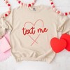 Simply Sage Market Women's Graphic Sweatshirt Text Me Heart - 3 of 4
