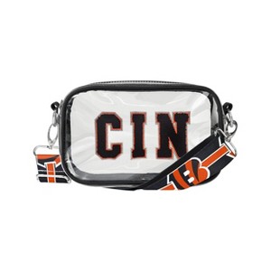NFL Cincinnati Bengals Smu Clear Camera Bag With Chenille Lettering - 1 of 3