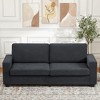 83" Modern Sofa, Oversized Corduroy Couch with Washable Cover, Deep Seat 3 Seater Couch with Wide Armrest - 3 of 4