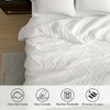 Amelie Home Soft Jacquard Comforter Set, Cozy All Season Bedding with Elegant Windowpane Texture - 2 of 4