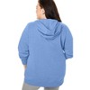 Woman Within Better Fleece Zip-Front Hoodie - 3 of 4