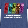 Girls' - How to Train Your Dragon - Freedom Riders Fitted Short Sleeve Graphic T-Shirt - 2 of 4