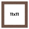 PosterPalooza | 11x11 Wide Barnwood Picture Frame, UV Acrylic, 6 Finishes - Grey, Brown, White, and Black - 2 of 4