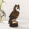 Garden Statue, Owl Statue - 7 Inches Resin Lifelike Outdoor Owl Figurine, Decor for Yard/Courtyard/Porch/Office Garden Ornament - 4 of 4