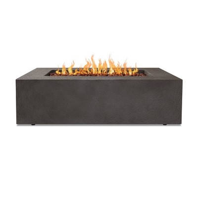 Glacier Gray 54" Gas Fire Pit Table with Lava Rocks