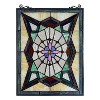 Chloe Lighting Eminent Tiffany-Style Geometric Stained Glass Window Panel 25`` Height - 2 of 4