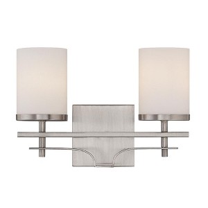 Savoy House Colton 2 - Light Vanity in  Satin Nickel - 1 of 3