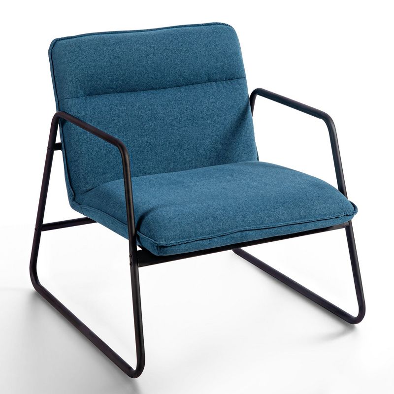 Neutypechic Modern Linen Upholstered Accent Chair Loveseat Sofa, 2 of 7