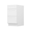 HOMLUX Easy-DIY 24 in D x 34.5 in H in Shaker White Ready to Assemble Drawer Base Kitchen Cabinet With 3-Drawers - 2 of 4