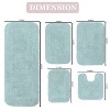 Home Weavers Radiant Collection 100% Cotton Tufted Bathroom Rug Set, Non-Slip Latex Bath Rug Set - 3 of 4