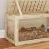 Aortzio 39"W Wooden&Air Vents&Openable Roof Hamster Cage with Play Area - 4 of 4
