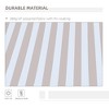 Sapphtopaz 10' x 8' Retractable Awning Manual Patio Awnings Sunshade Shelter UV & Water-Resistant with Manual Crank Handle - 3 of 4
