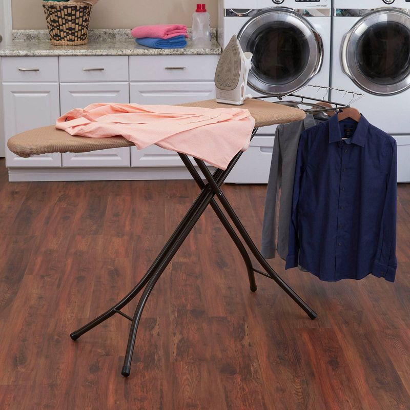 Household Essentials Mega Wide Top Ironing Board 4 Legs Antique Bronze Frame, 3 of 10