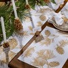 Patricia Heaton Home Gold Pinecone Table Runner 13" X 54" - 2 of 3