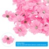Unique Bargains Faux Silk Multi-layered Handmade Artificial Flowers Purple White Pink Bulk - 4 of 4