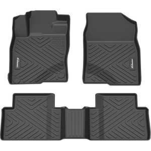 Floor Mats Compatible with 2016-2021 Honda Civic Coupe/Sedan, 2017-2021 Honda Civic Hatchback Type R, TPE Custom Fit 1st & 2nd Row Floor Liner - 1 of 4