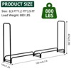 Heavy-Duty Outdoor Firewood Rack - Steel Log Stacking Rack for Indoor Fireplaces, Patio, Deck, and Garden Wood Storage - 2 of 4